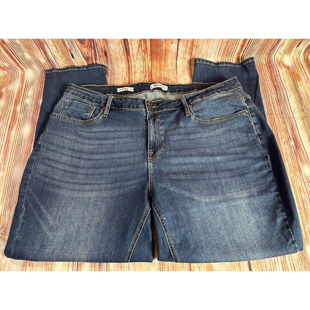 Vigoss THOMPSON TOMBOY Size 20W High Rise Ankle Straight Jeans Denim Pants 38x28 - Picture 3 of 12